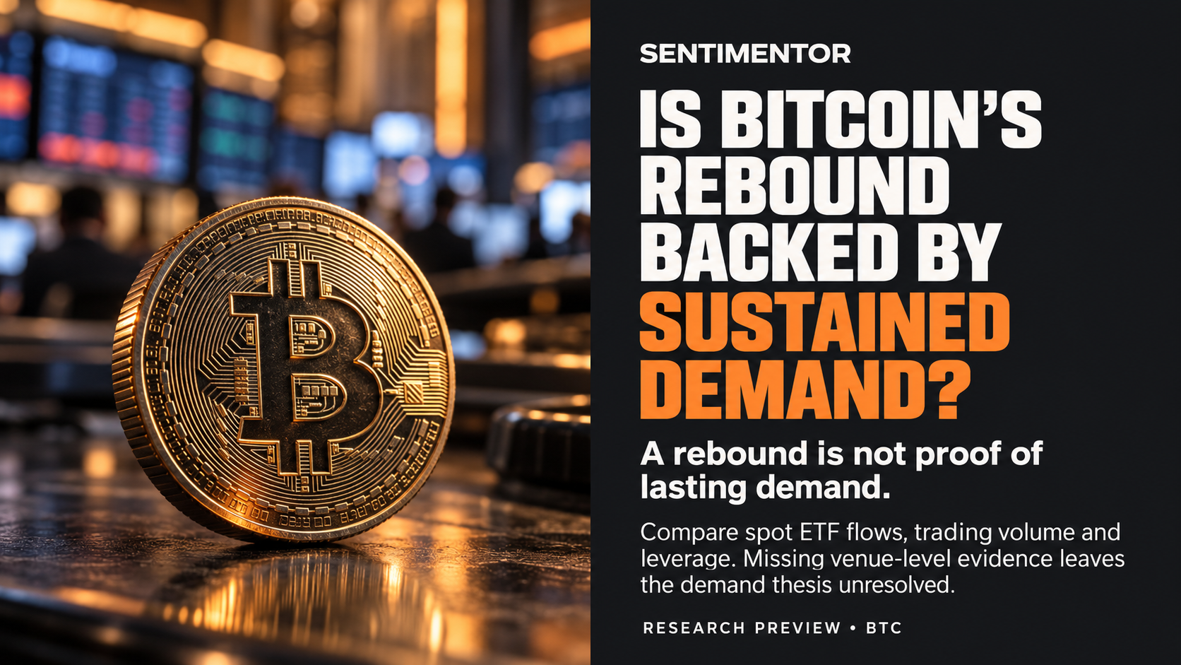 Is Bitcoin’s rebound backed by sustained demand?
